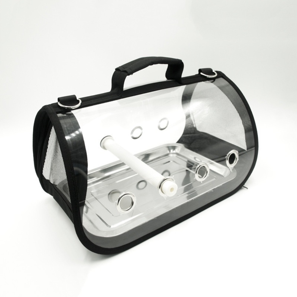 Final Sale Portable Bird Carrier Travel Cage Pet Mesh Folding Breathable Bag M - Picture 9 of 13